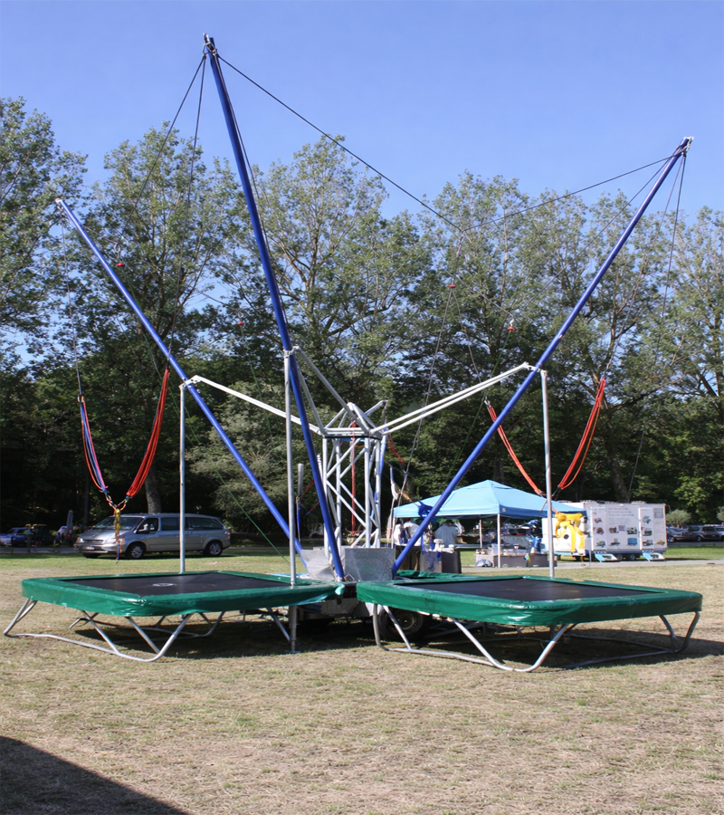 Bungee Trampolin 2-er Anlage 